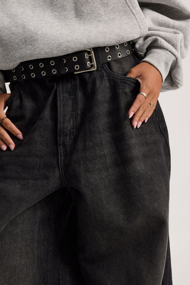 Slouchy Relaxed Jean, MIDNIGHT BLACK