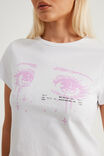 Graphic Baby Tee, WHITE/ASCII EYES - alternate image 4