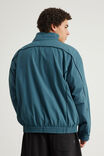 Half Half Zip Through Jacket, MARINE TEAL/SEAL PIPING - example image 3