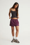Micro Bball Short, BOYSENBERRY_PEARL_MESH - example image 2