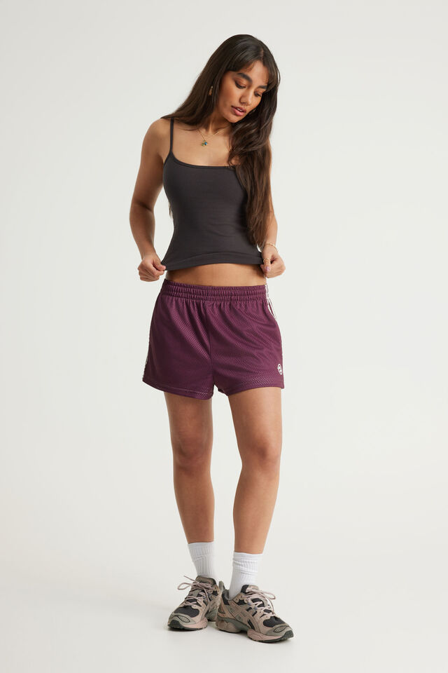 Micro Bball Short, BOYSENBERRY_PEARL_MESH