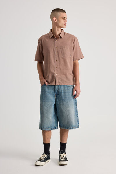 Half Half El Grande Denim Short, NIAGARA BLUE