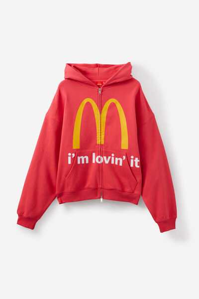 Mcdonalds Zip Thru Hoodie, LCN MCD RANCH RED/GOLDEN ARCHES