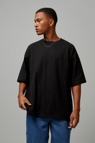 The Box Fit T Shirt, BLACK