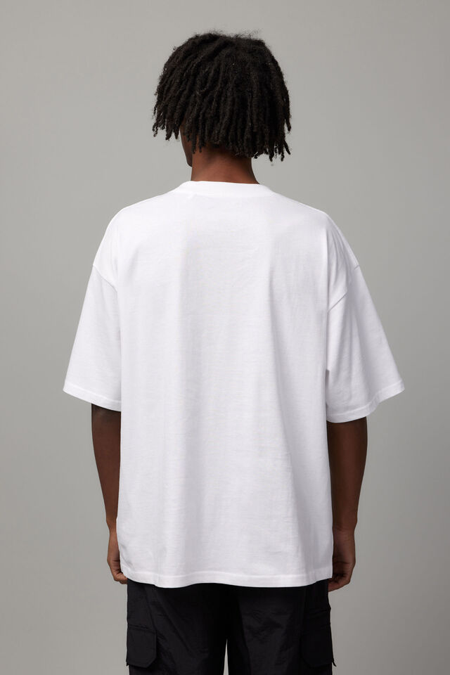 Box Fit Unified Tshirt, WHITE/UC NEON ASPHALT