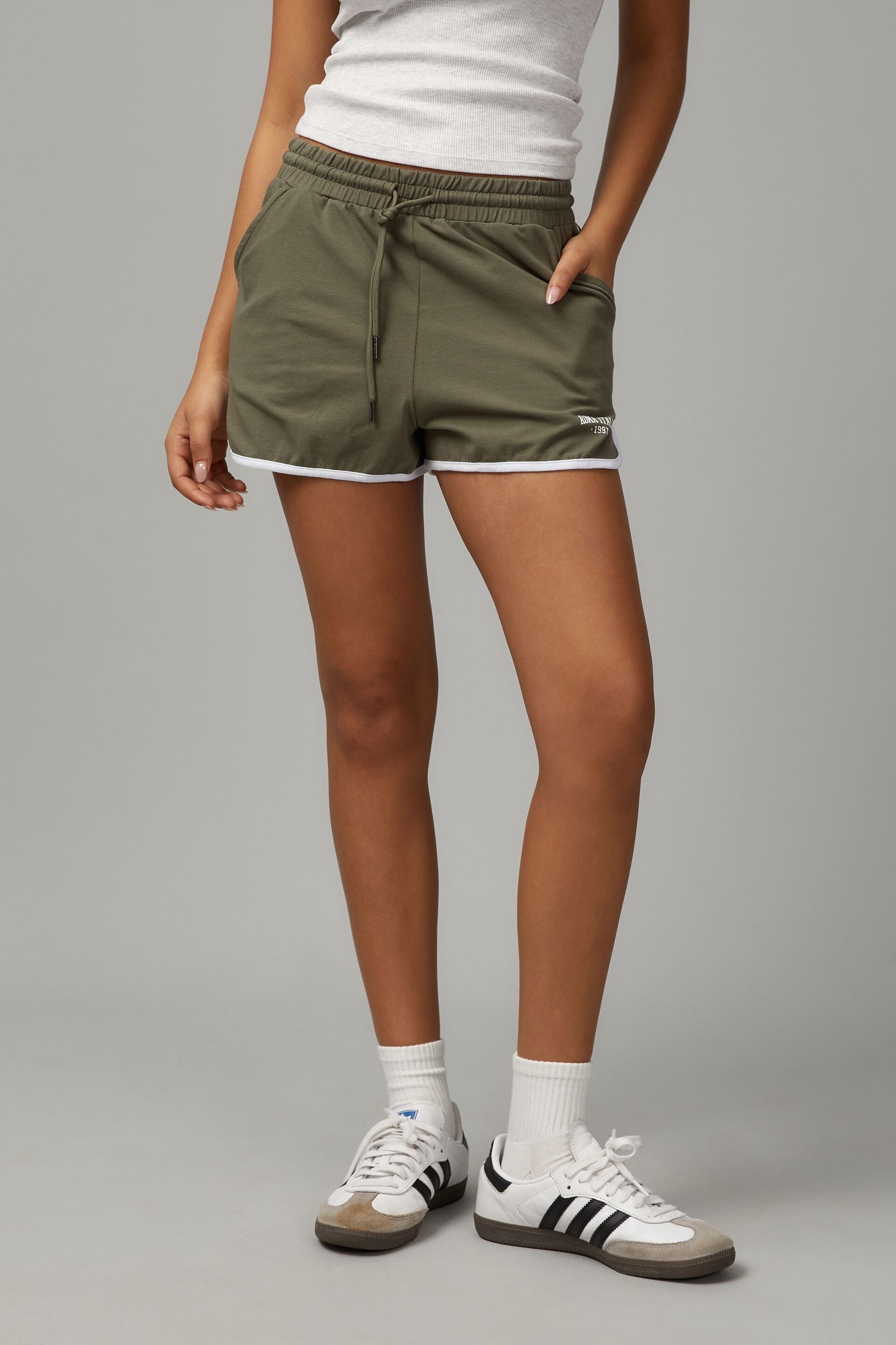 Grey khaki shorts hot sale