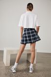 Pleated Skirt, COLLEGE CHECK_NAVY