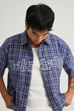 HH PURPLE CHECK W SELF APPLIQUE
