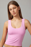 Lottie Scoop Neck Tank, PINK - alternate image 4