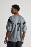 Half Half Panelled Jersey, CONCRETE/NAVY BLAZER - alternate image 3