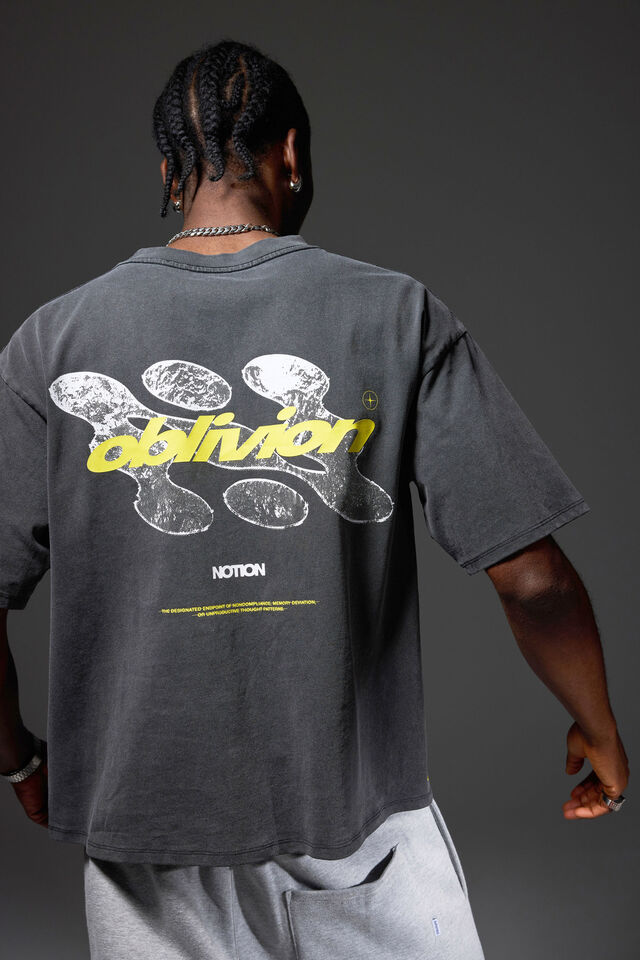 Notion Vintage Graphic Tshirt, NTN WASHED BLACK/OBLIVION