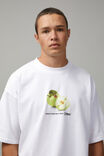 Heavy Weight Box Fit Graphic Tshirt, WHITE/APPLES - alternate image 4