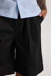 Open Gallery Pleated Woven Short, BLACK - alternate image 5