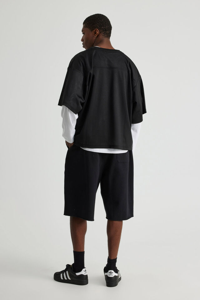 Baggy Track Short, BLACK