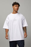 Heavy Weight Box Fit Graphic Tshirt, WHITE/LOS ANGELES SCRIPT - alternate image 1