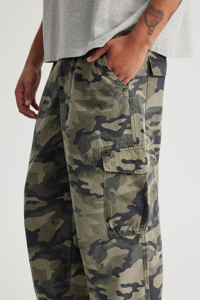Notion Baggy Cargo Pant, WASHED CAMO