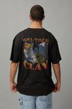 Oversized Music Merch T Shirt, LCN MT WASHED BLACK/WU TANG CLAN - alternate image 3