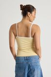 Kiki Cami, DAFFODIL/WHITE PICOT - alternate image 3