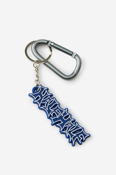 Half Half Key Ring Carabiners, HALF HALF CR LOGO BLUE