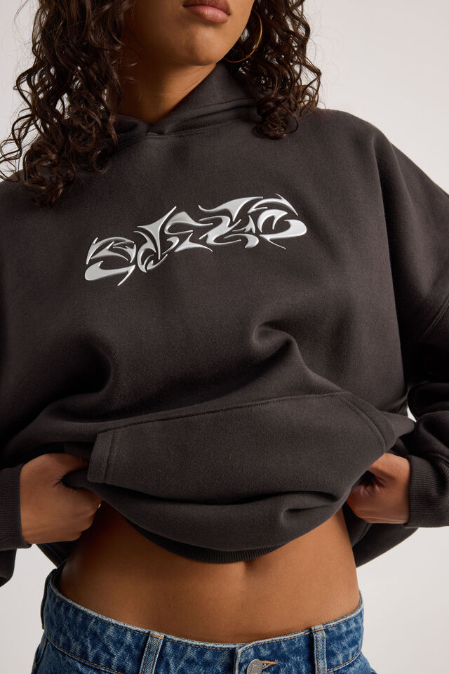 Harley Slouchy Hoodie, PHANTOM/Y2K SWIRL