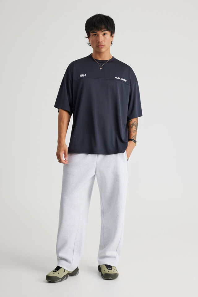 Authentics Barrel Leg Track Pant, SILVER MARLE