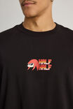 Sonic X Half Half Heavy Weight Box Fit Tshirt, LCN SEG BLACK/SONIC SPEED KNUCKLES - alternate image 5