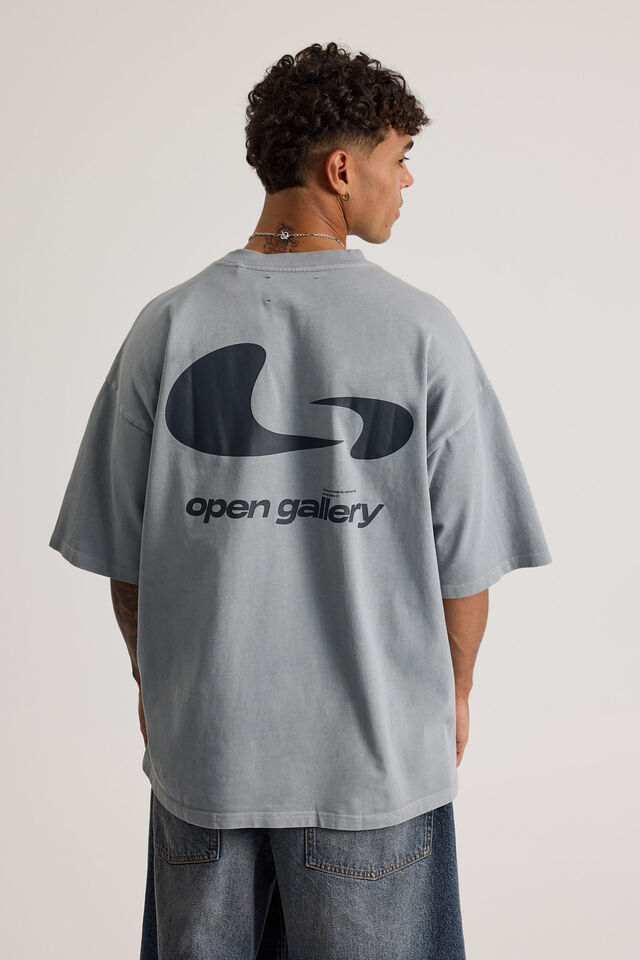 Open Gallery Heavyweight Box Fit Tshirt, OG CONCRETE/LIQUID UNITY