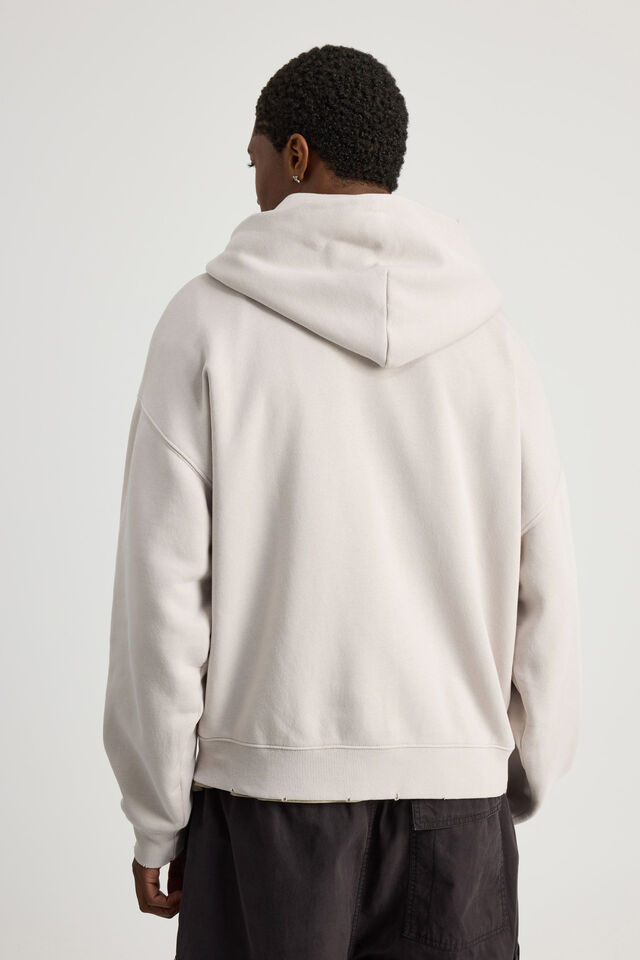 Notion Zip Thru Hoodie, NTN WASHED PEBBLE/METAL