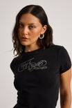 Fitted Graphic Tee, BLACK/ANGELS - alternate image 4