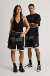 Nfl Basketball Short, LCN NFL BLACK/RAIDERS NEW SCRIPT - alternate image 2