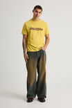 Slim Fit Music Merch Tshirt, LCN MT SMASHING PUMPKINS MUSTARD/MUZZLE - alternate image 2