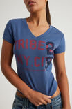 Fitted Graphic Tee, BLUE AURA/TRIBECA - alternate image 4