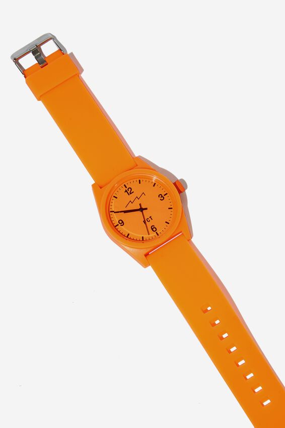 Silicone Watch, NEON ORANGE