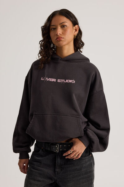 Chloe Hoodie, WASHED PHANTOM/LOVER STUDIO