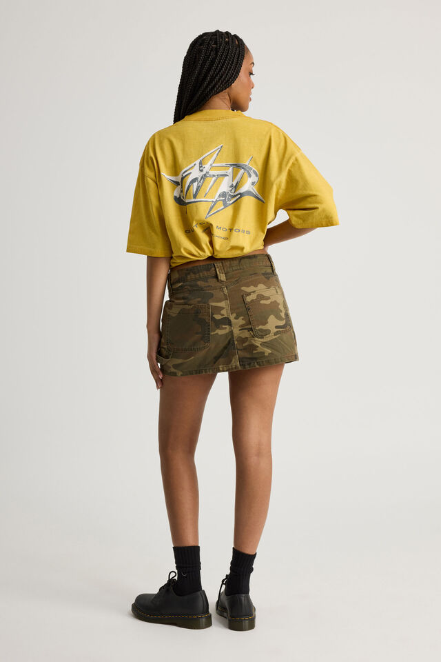 Cargo Mini Skirt, CAMO