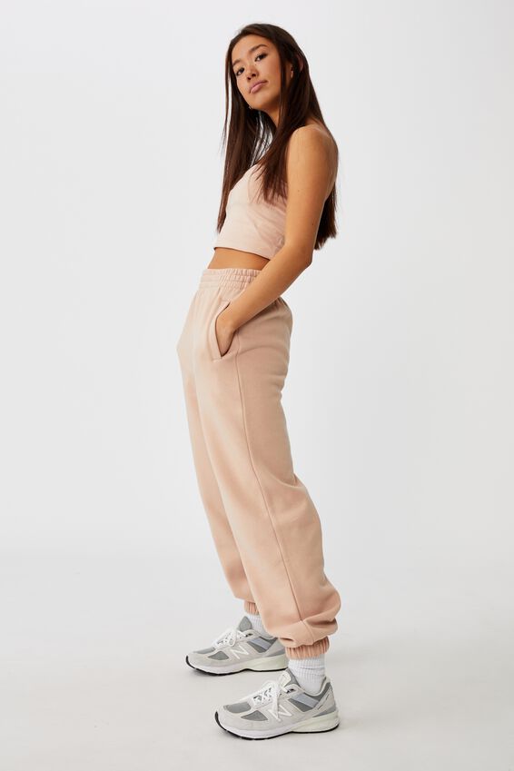 Super Slouchy Trackpant, RUGBY TAN