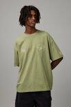 Essential Nba T Shirt, LCN NBA WARM SAGE/MILWAUKEE BUCKS CREST - alternate image 1