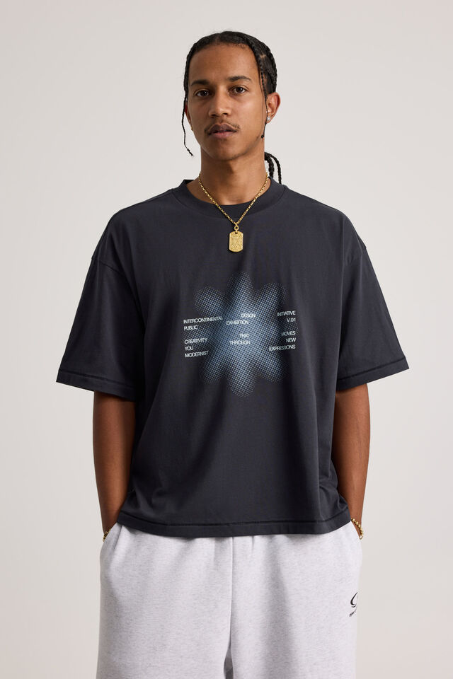 Open Gallery Box Fit Tshirt, OG ICED LAGOON/MOVES NEW EXPRESSIONS