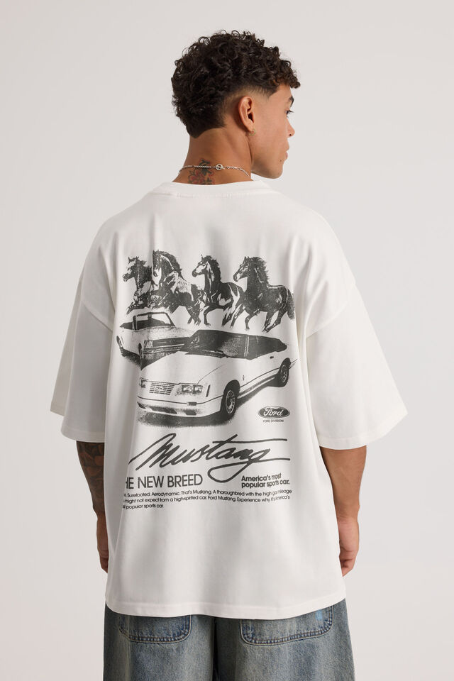 Ford Heavy Weight Box Fit Tshirt, LCN FOR CLOUD/FORD PHOTOGRAPHIC