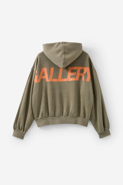 Open Gallery Boxy Hoodie, OG WASHED PORTLAND MOSS/EVOLUTION