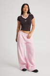 Classic Wide Leg Trackpant, WASHED ICE PINK - alternate image 2