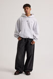 Open Gallery Hoodie, OG SILVER MARLE/OPEN GALLERY MOTIFS - alternate image 2