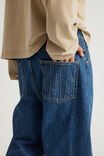 Half Half Classico Baggy Jean, ARIZONA BLUE/HALF HALF BACK POCKET - example image 2