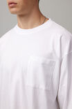 Long Sleeve Pocket Tee, WHITE - alternate image 4