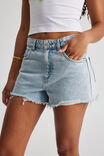 Street Cut Off Denim Short, 90s BLUE - alternate image 4
