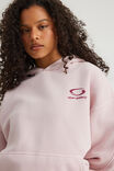 Open Gallery Boxy Hoodie, OG WASHED PINK DUST/OG REDCURRENT - example image 4