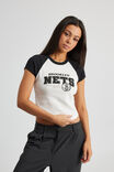 LCN NBA VINTAGE WHITE BLACK/BROOKLYN NETS