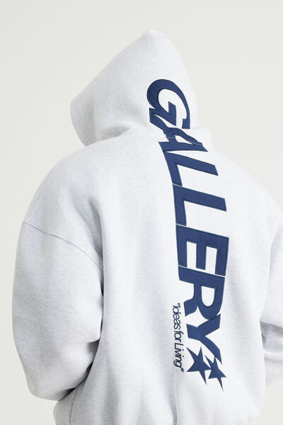 Open Gallery Hoodie, OG SILVER MARLE/VERTICAL