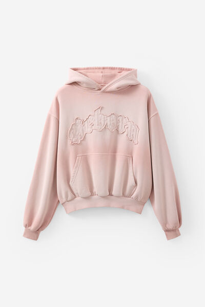 Notion Boxy Hoodie, NTN WASHED MUTED PINK/REBORN