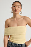 Mesh One Shoulder Top, DAFFODIL - alternate image 4